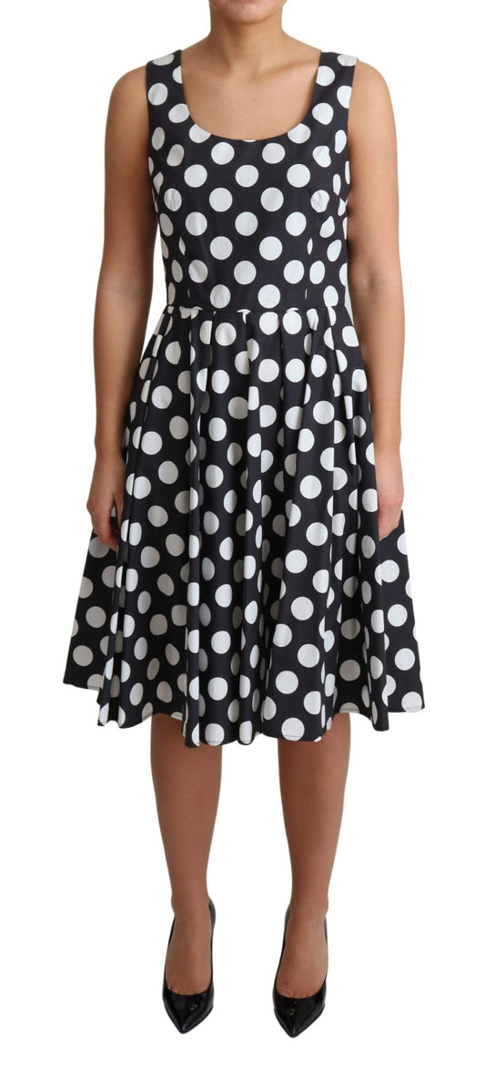 Dolce &amp; Gabbana Polka Dot Sleeveless A-Line Dress