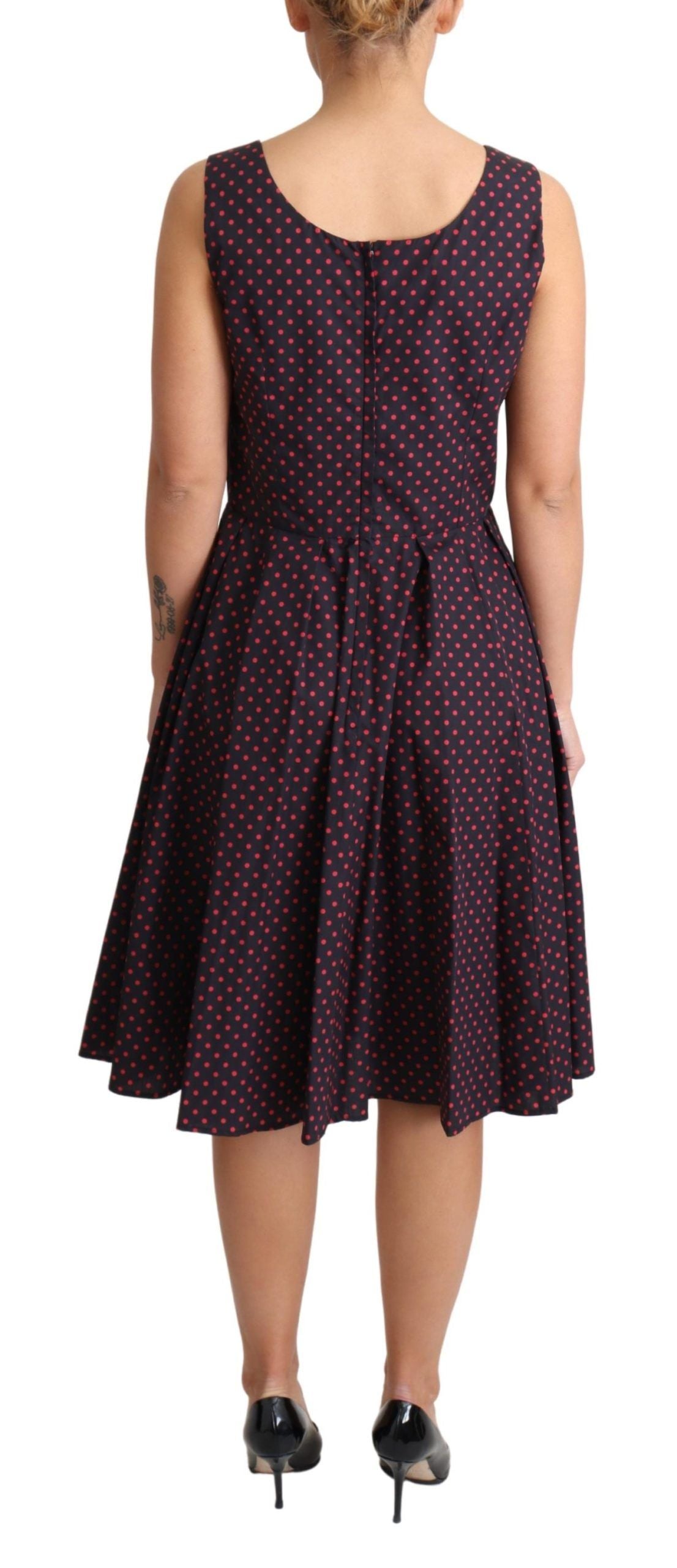 Dolce &amp; Gabbana Chic Polka Dot -hihaton A-linjainen mekko