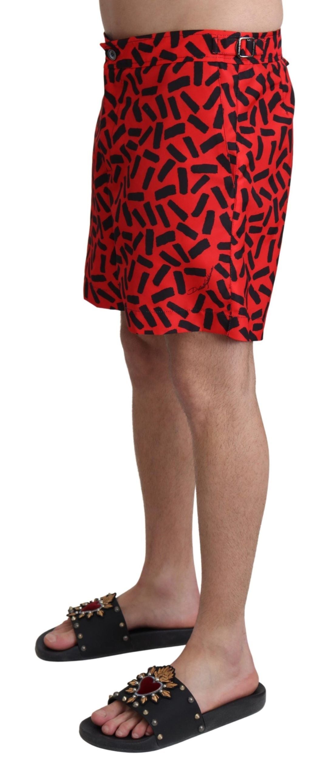 Dolce & Gabbana Schicke rote Badehose Boxershorts