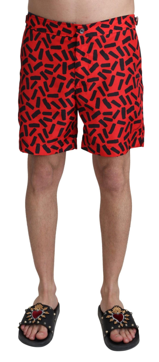 Dolce & Gabbana Schicke rote Badehose Boxershorts