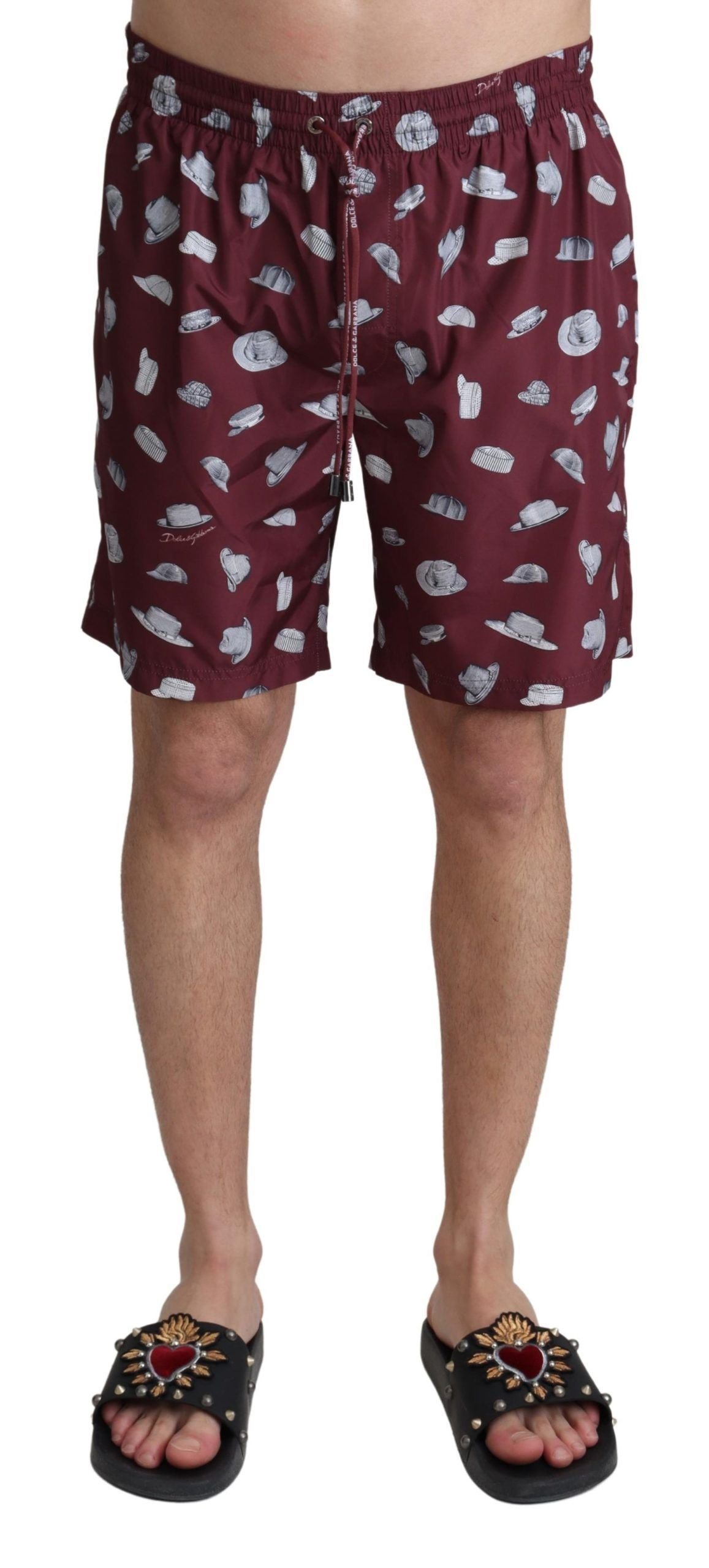 Dolce & Gabbana Elegante kastanienbraune Badehose