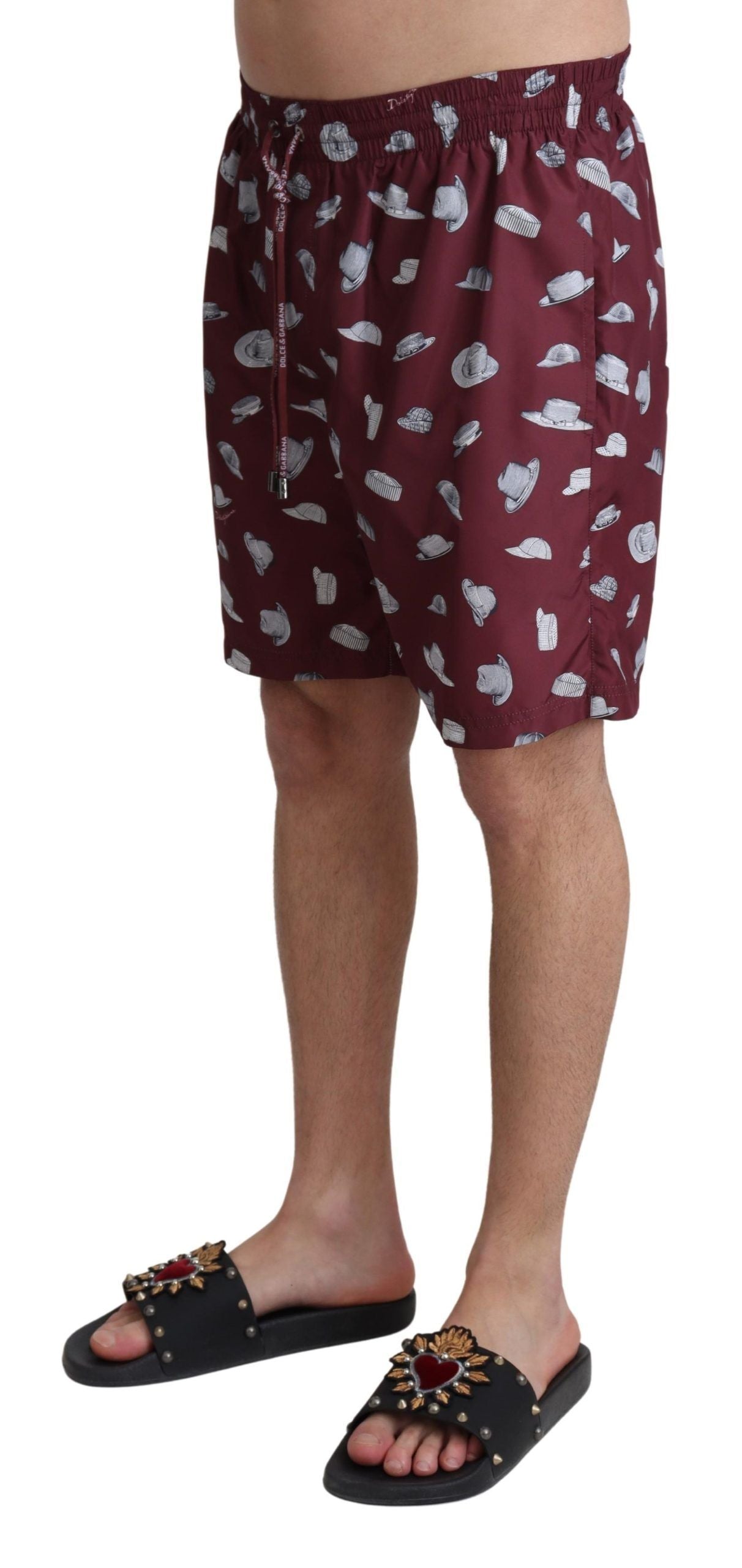 Dolce & Gabbana Elegante kastanienbraune Badehose