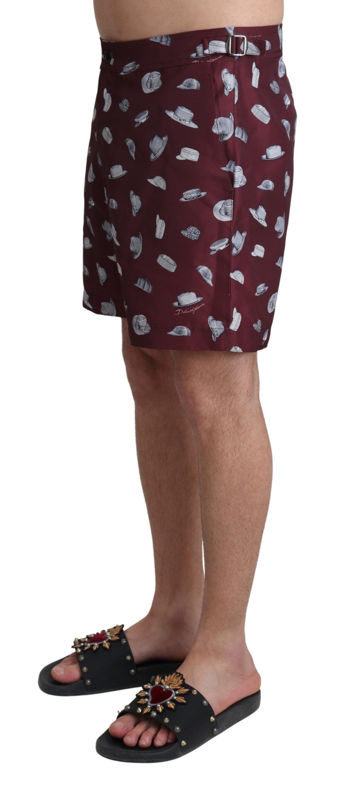 Dolce & Gabbana Elegante kastanienbraune Badehose