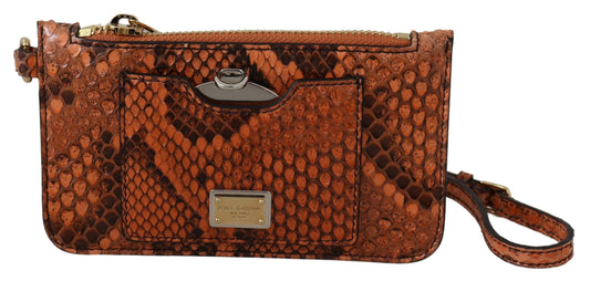 Dolce &amp; Gabbana Elegant leather handbag with python pattern