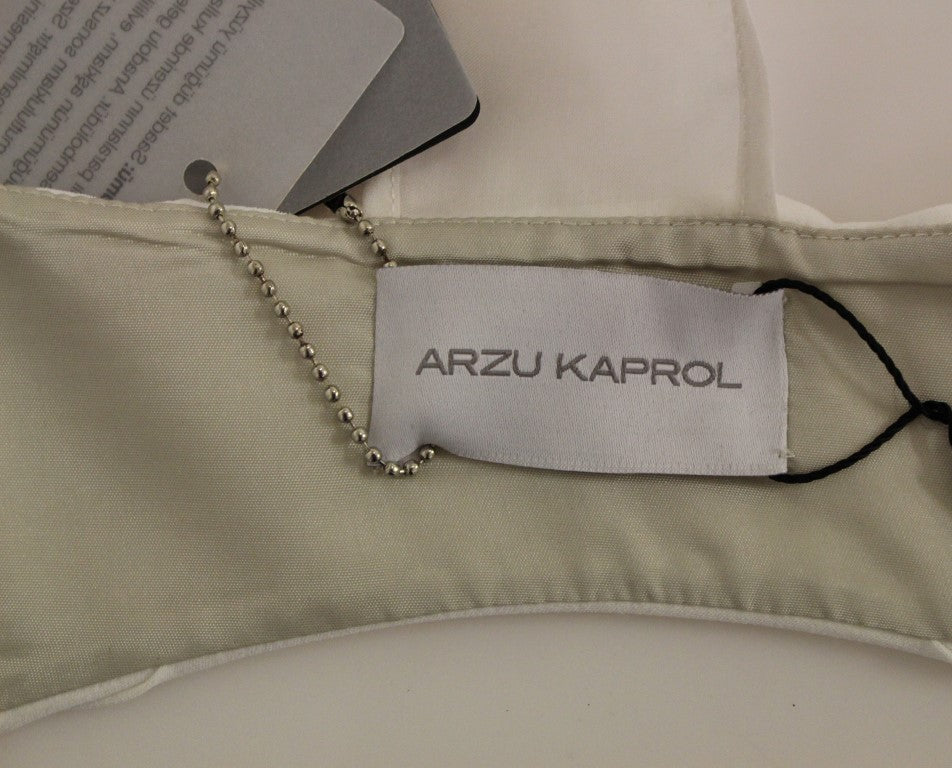 Arzu Kaprol Chic vest with open back and fringes