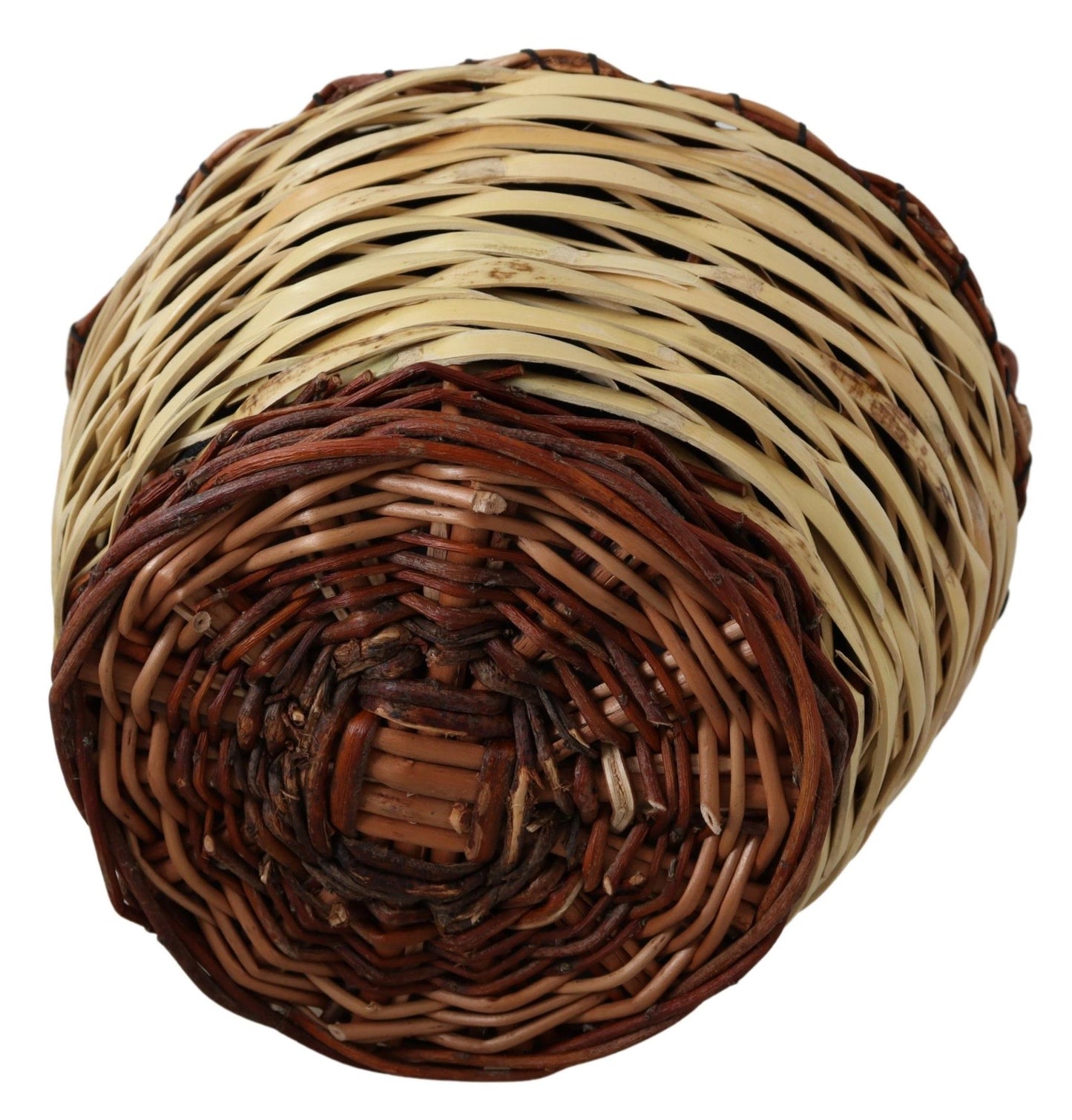 Dolce &amp; Gabbana Chic Beige Wicker Basket -kangaskassi