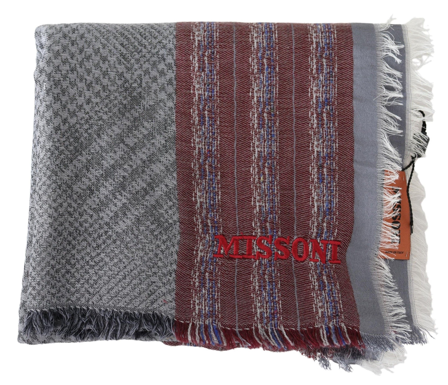 Missoni Chic monivärinen design-huivi, joka on valmistettu villasekoitteesta