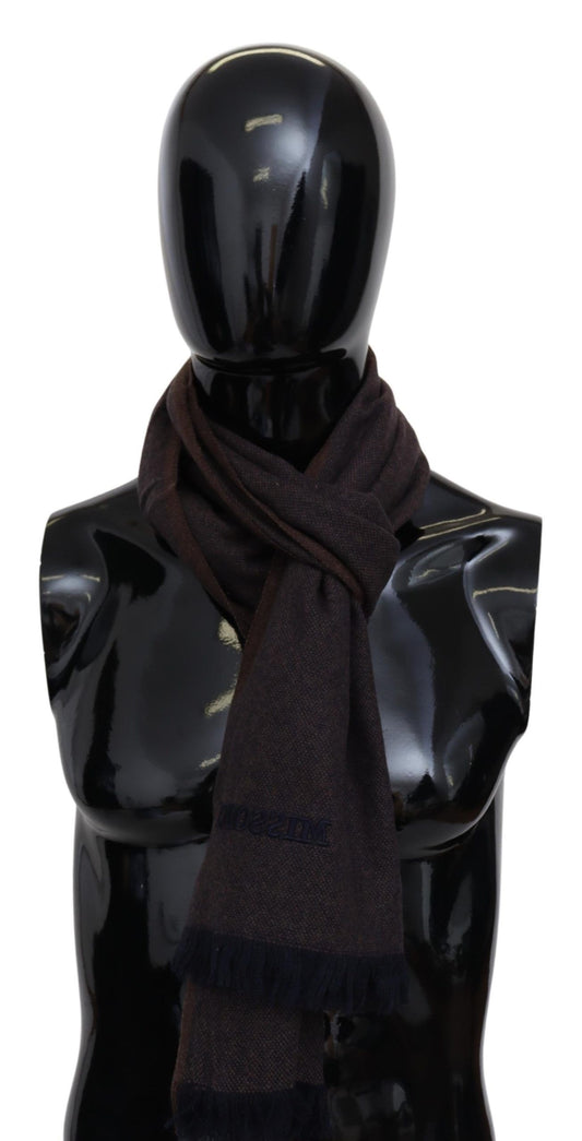 Missoni Elegant Cashmere Unisex Scarf with Fringes