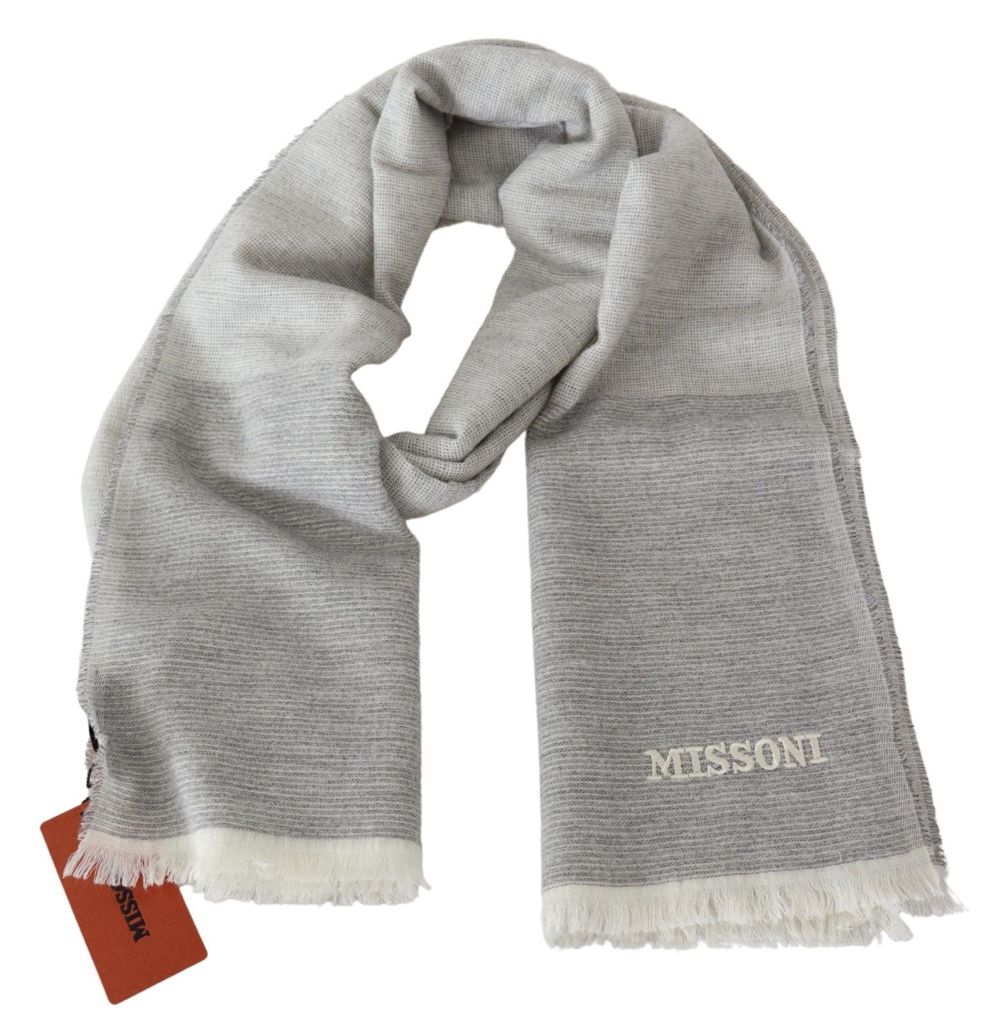 Missoni Elegant beige villahuivi brodeeratuilla yksityiskohdilla