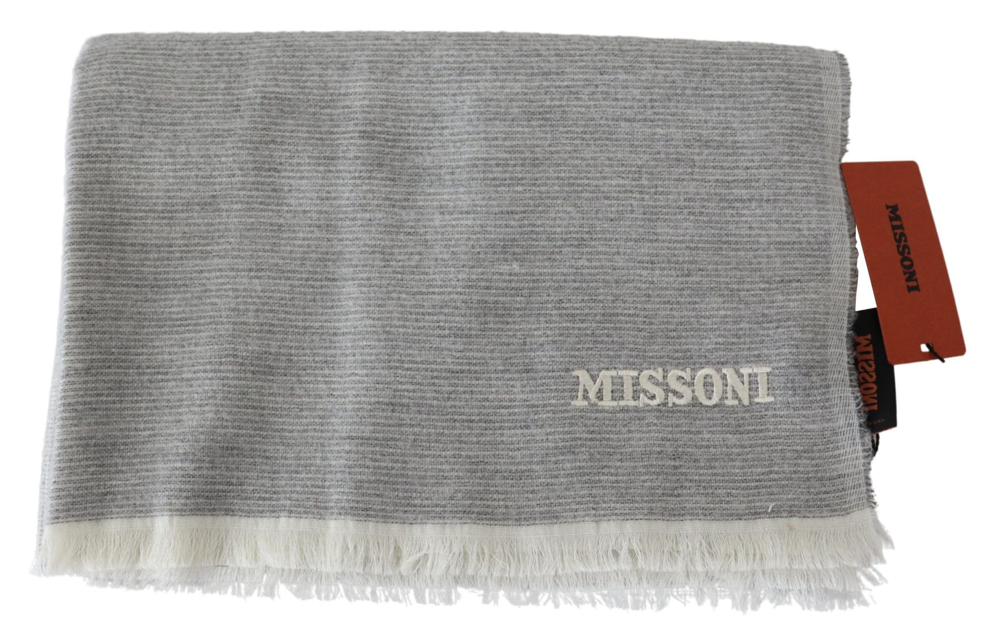 Missoni Elegant beige villahuivi brodeeratuilla yksityiskohdilla