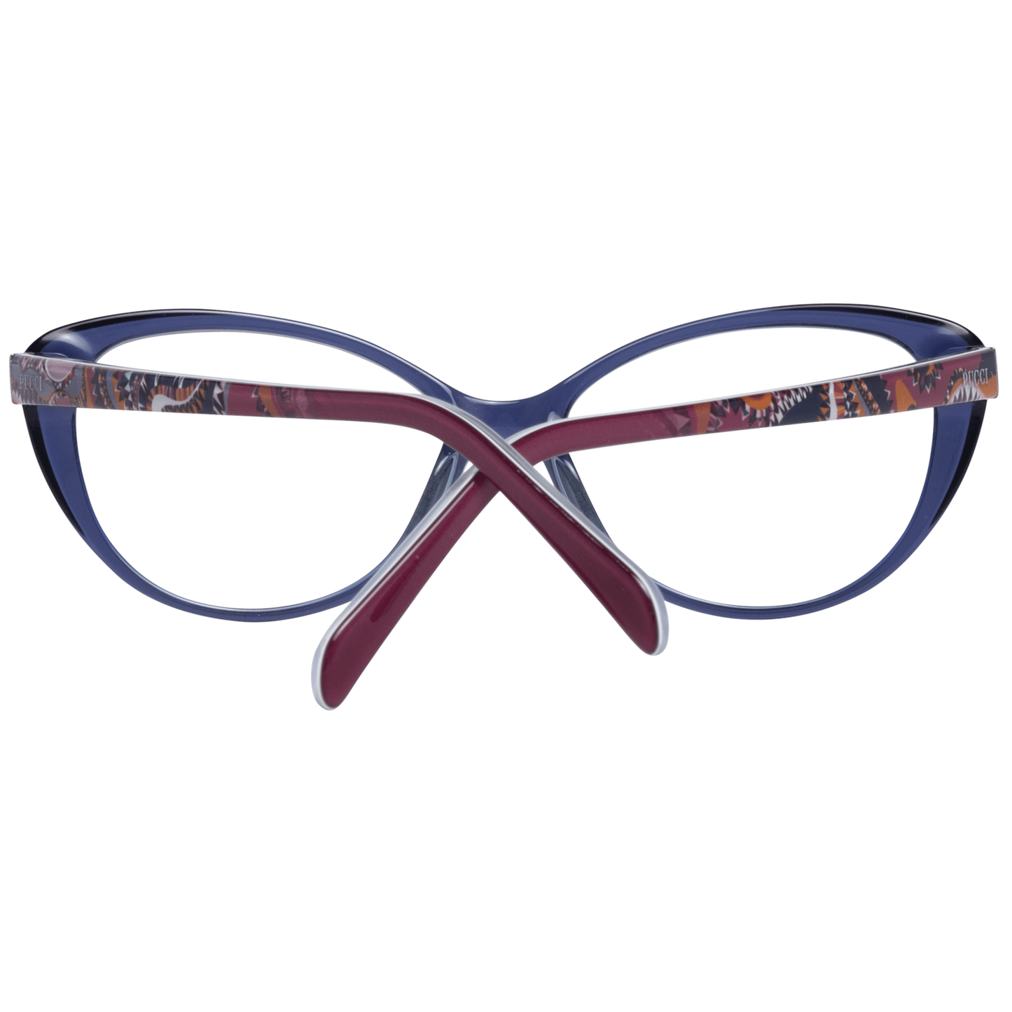 Emilio Pucci Schicke blaue Designer-Damenbrille mit Vollrand