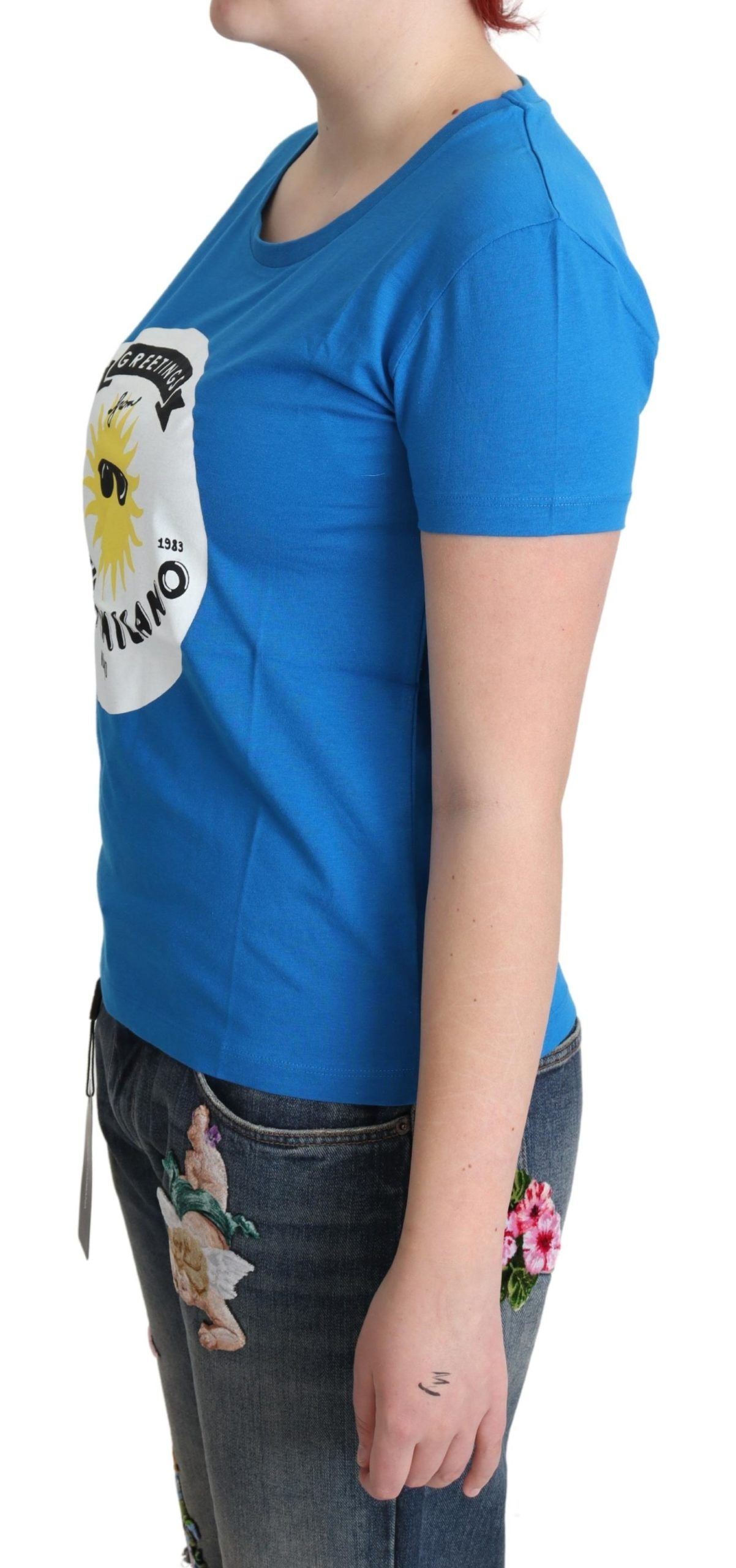 Moschino Sunny Milano Chic Rundhals T-Shirt