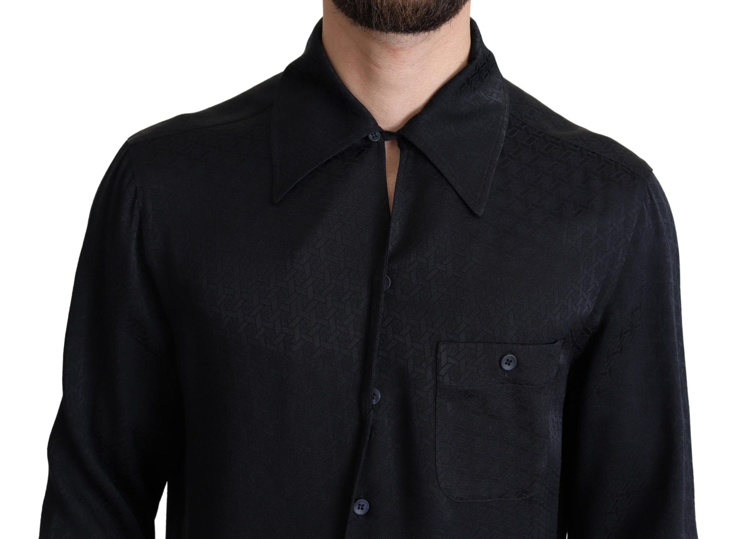 Dolce &amp; Gabbana Elegant casual shirt made of jacquard silk