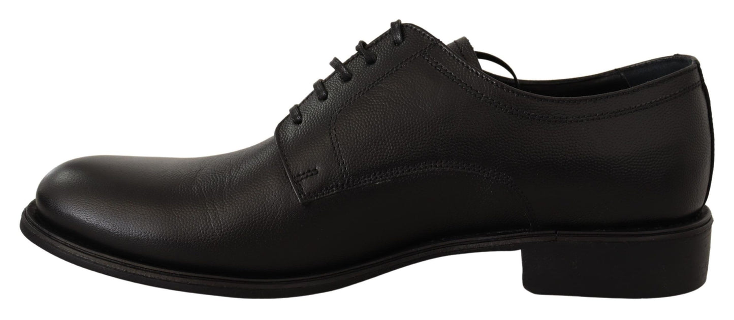 Dolce &amp; Gabbana Elegant Derby Shoes in Black Leather