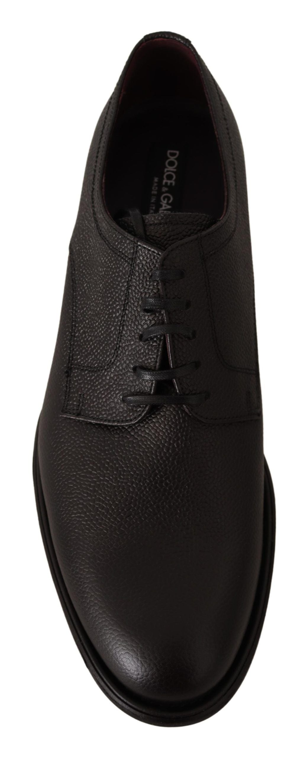 Dolce &amp; Gabbana Elegant Derby Shoes in Black Leather