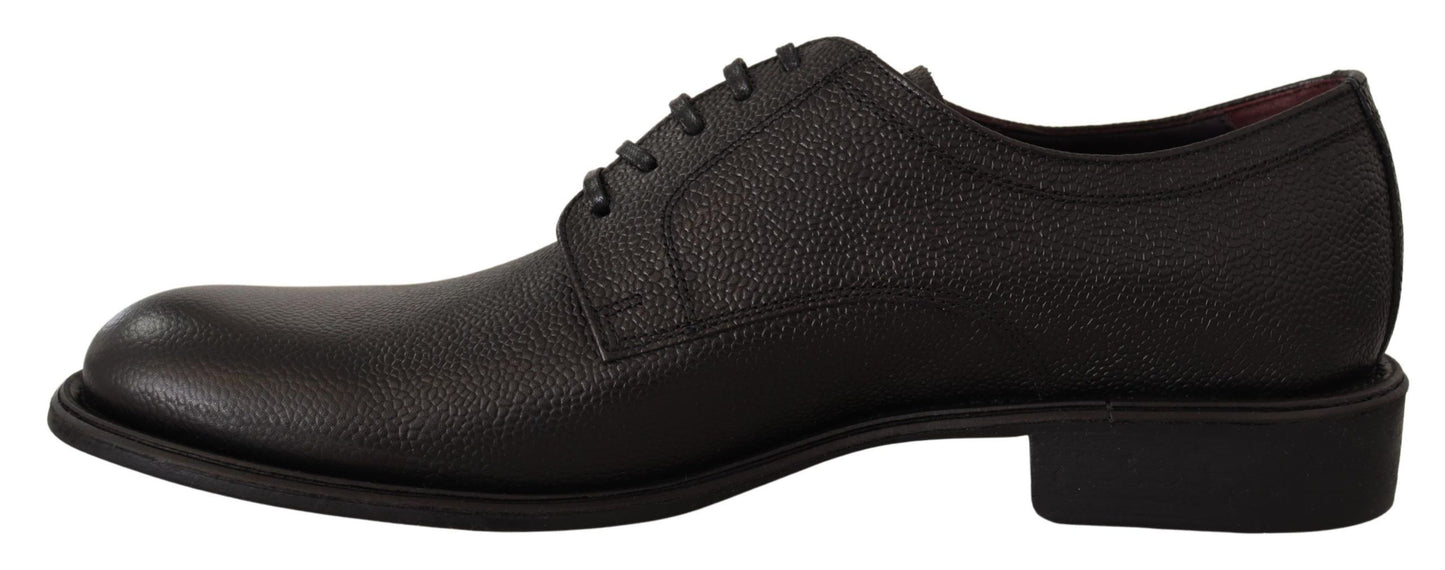 Dolce &amp; Gabbana Elegant Derby Shoes in Black Leather