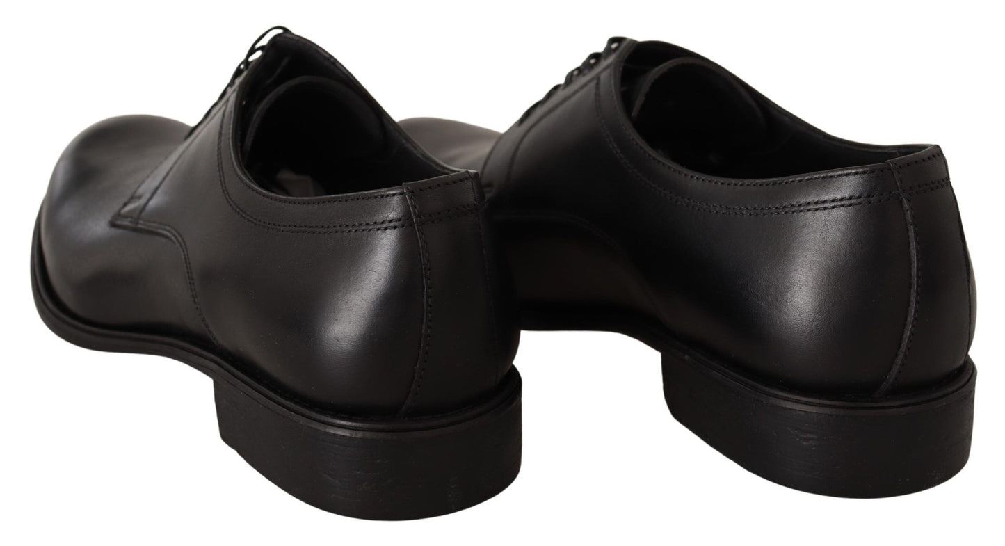 Dolce &amp; Gabbana Elegant Black Derby Shoes