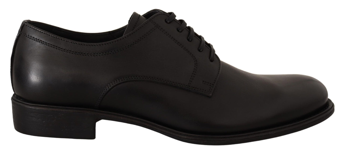 Dolce &amp; Gabbana Elegant Black Derby Shoes