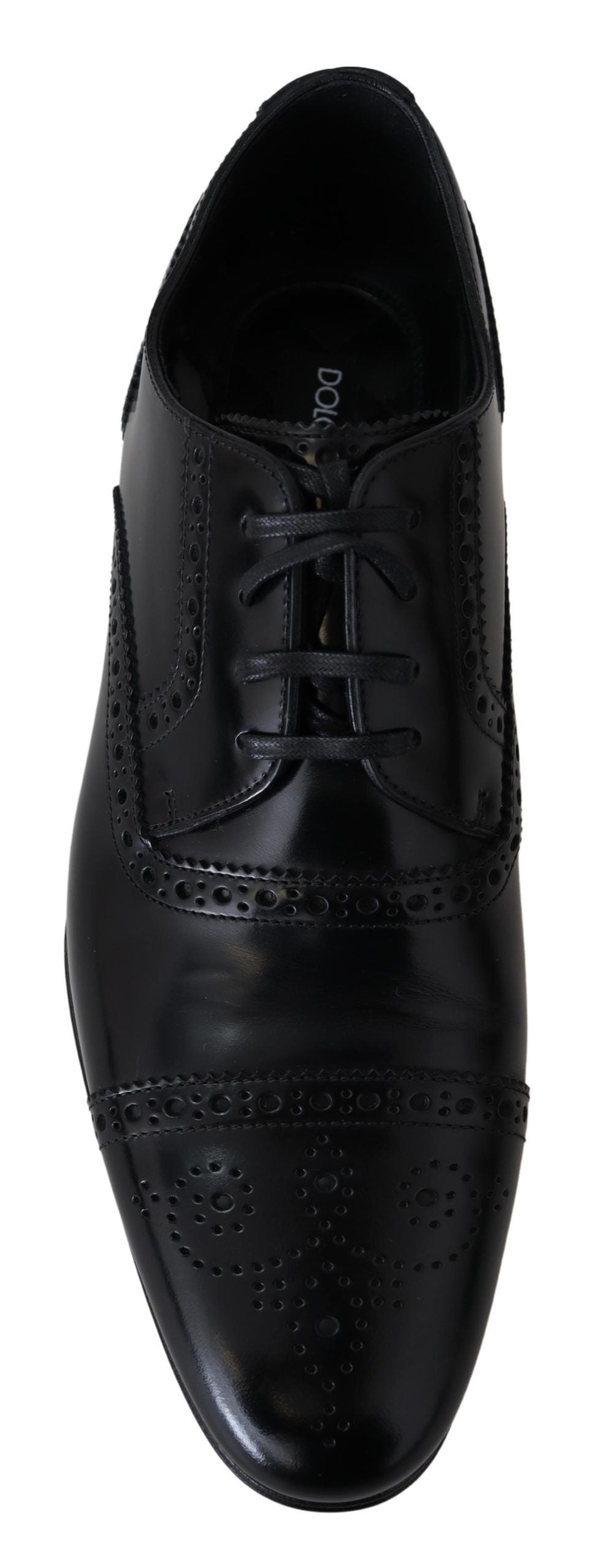 Dolce &amp; Gabbana Elegant formal derby shoes in black leather