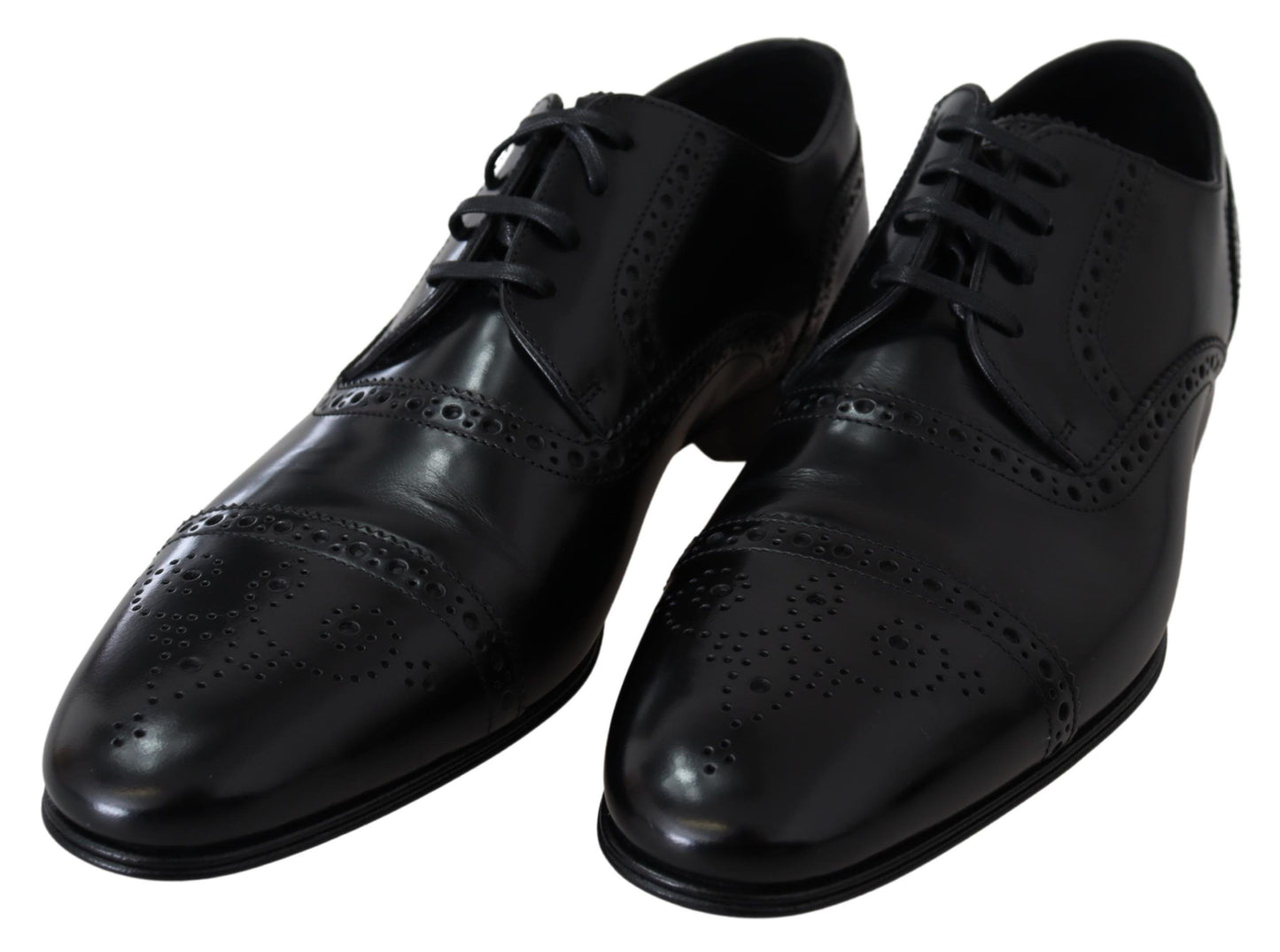 Dolce &amp; Gabbana Elegant formal derby shoes in black leather