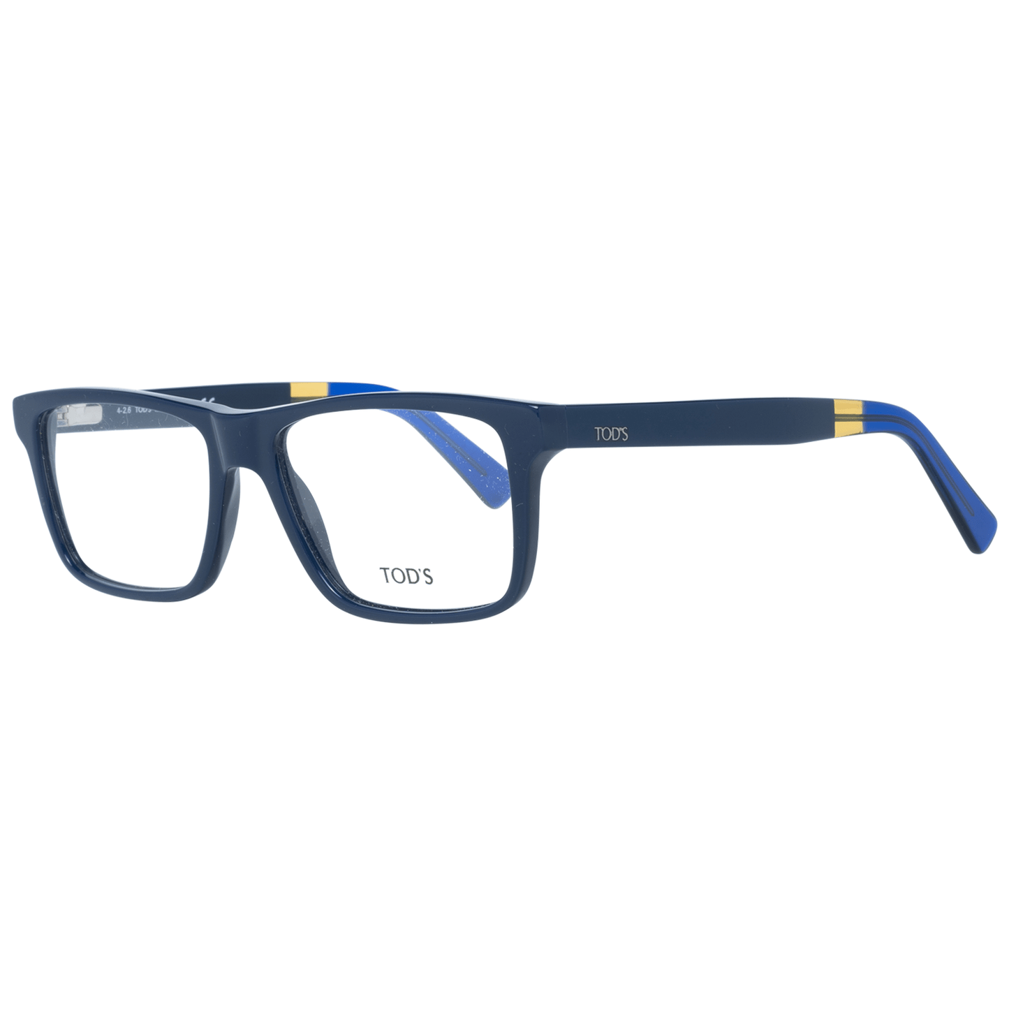 Tod's Schicke blaue rechteckige Herrenbrille