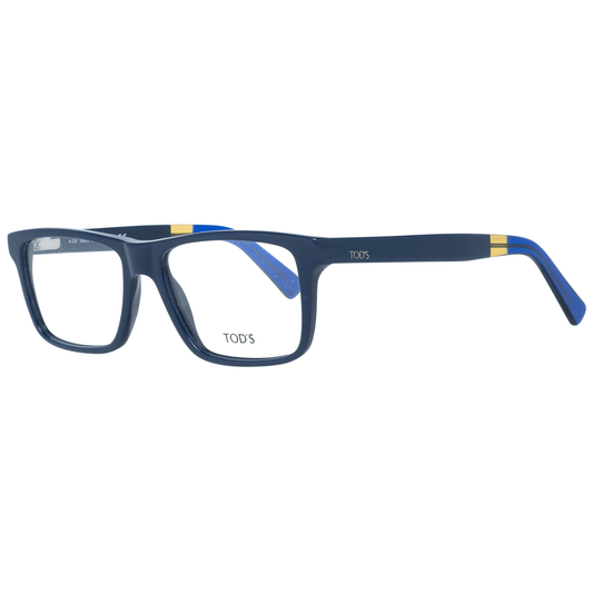 Tod's Schicke blaue rechteckige Herrenbrille