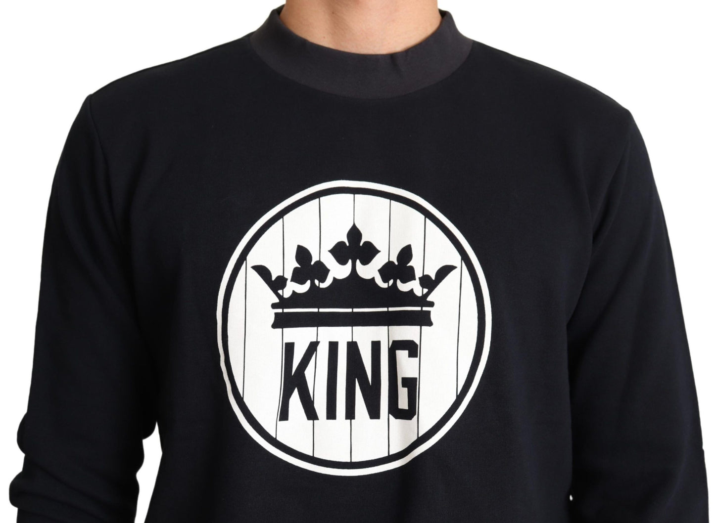 Dolce &amp; Gabbana Regal Crown Motif Crew Neck -neulepusero