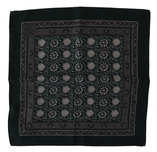 Dolce &amp; Gabbana Exquisite Silk Pocket Square Handkerchief