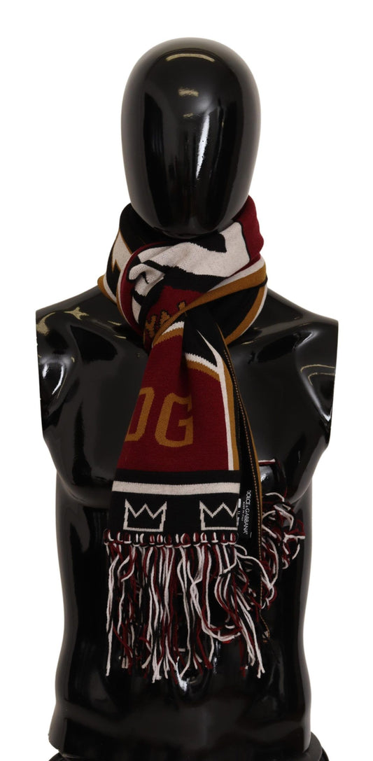 Dolce &amp; Gabbana Elegant DG King Scarf in Wool and Cashmere