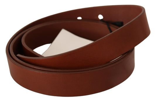 Costume National Elegant Brown Leather Belt for Fashion