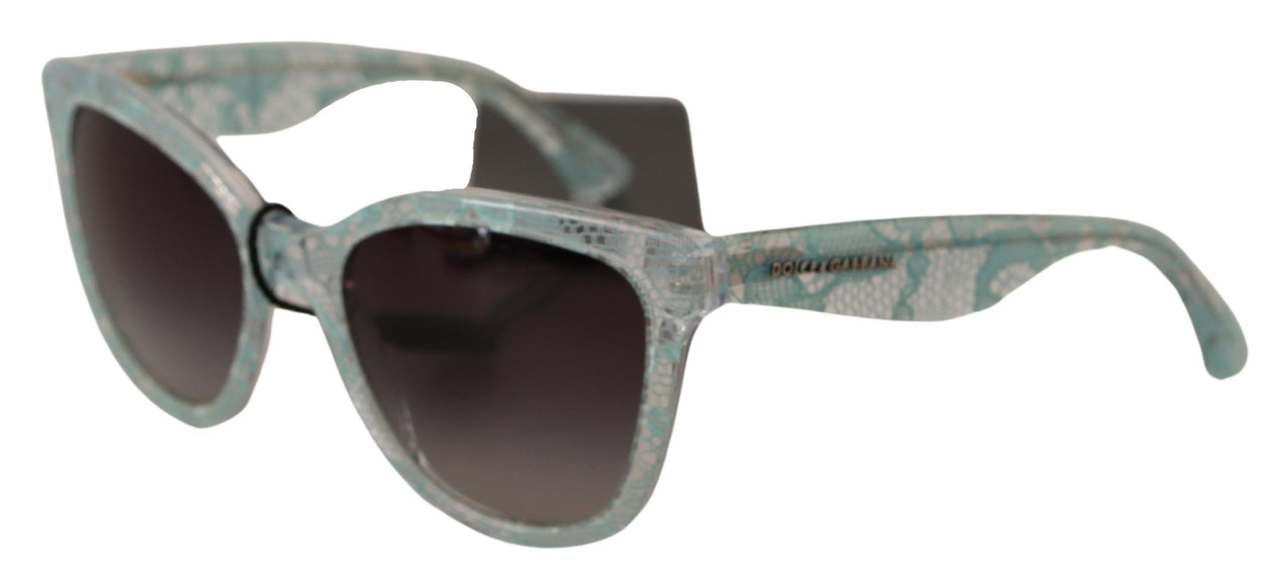 Dolce &amp; Gabbana Sicilian Lace Crystal Acetate aurinkolasit