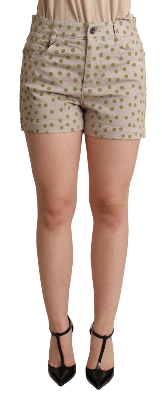 Dolce &amp; Gabbana Chic Dotted Cotton Stretch Shorts