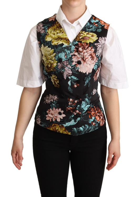 Dolce &amp; Gabbana Exquisite Floral Jacquard Vest