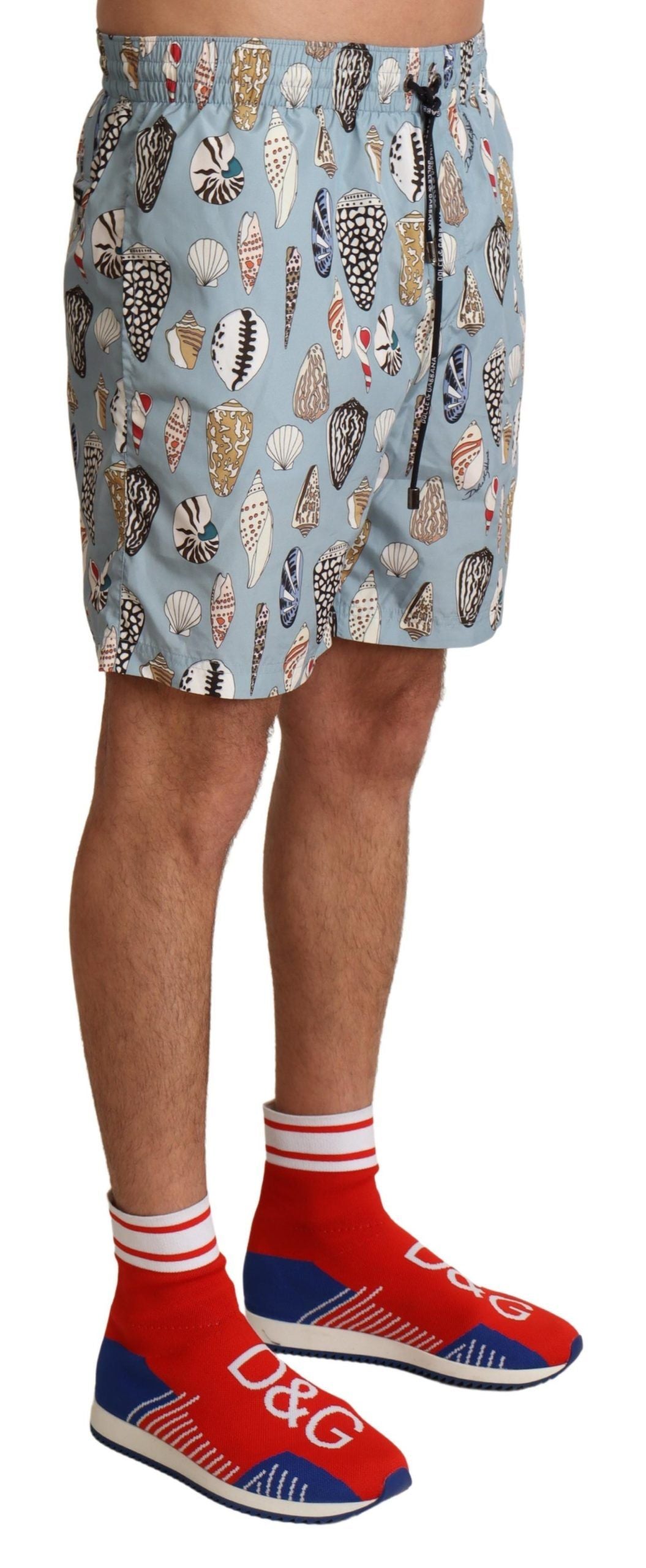 Dolce & Gabbana Elegante Badehose mit Muscheldruck