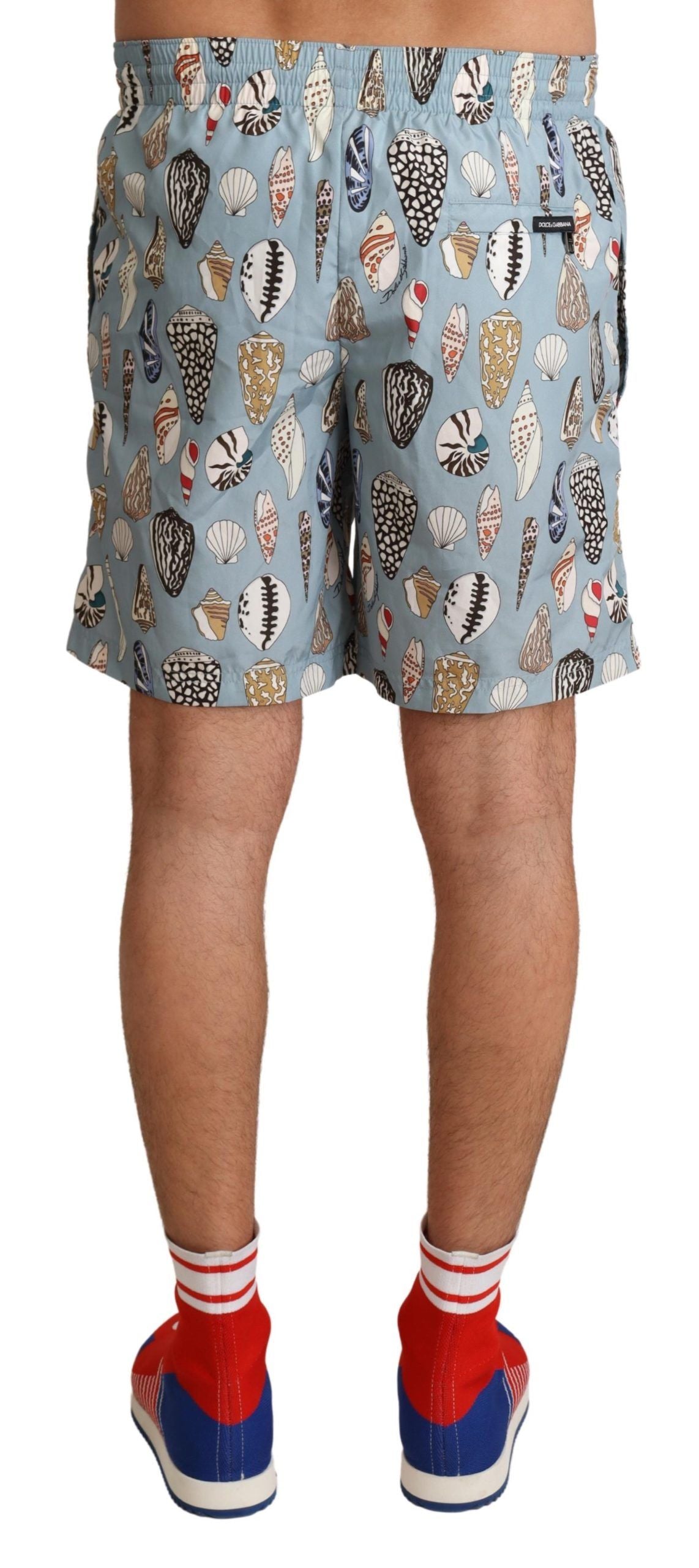 Dolce & Gabbana Elegante Badehose mit Muscheldruck