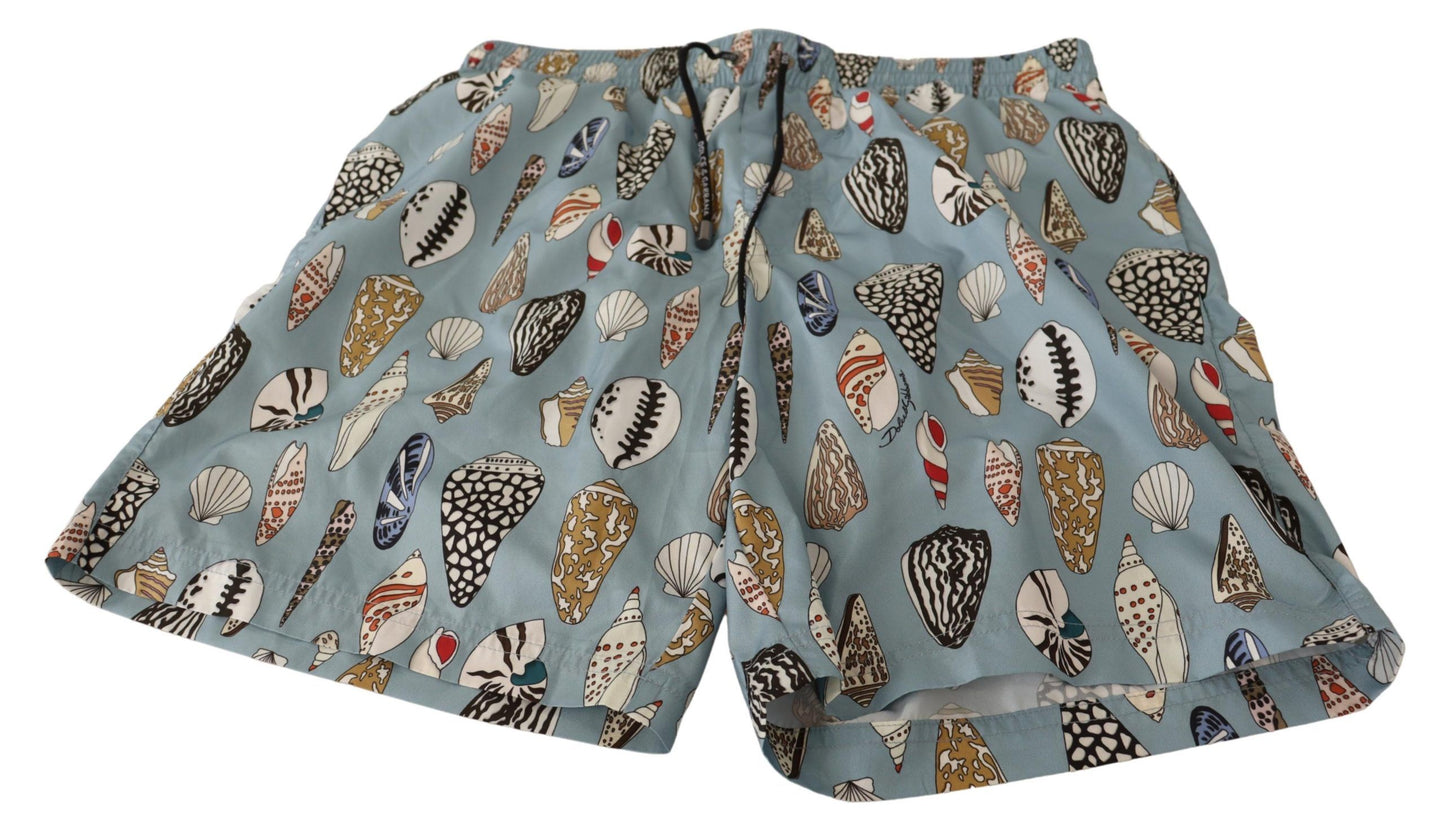 Dolce & Gabbana Elegante Badehose mit Muscheldruck