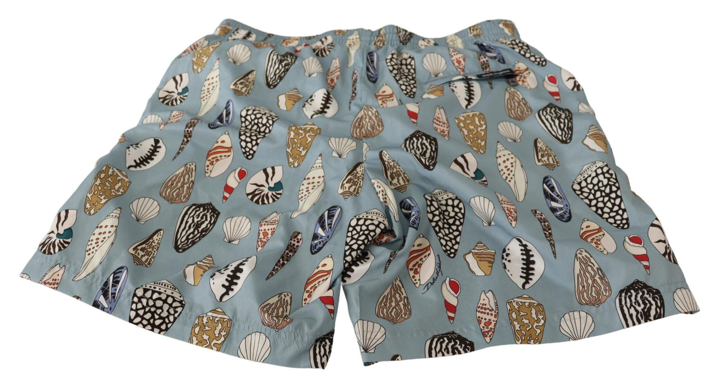 Dolce & Gabbana Elegante Badehose mit Muscheldruck