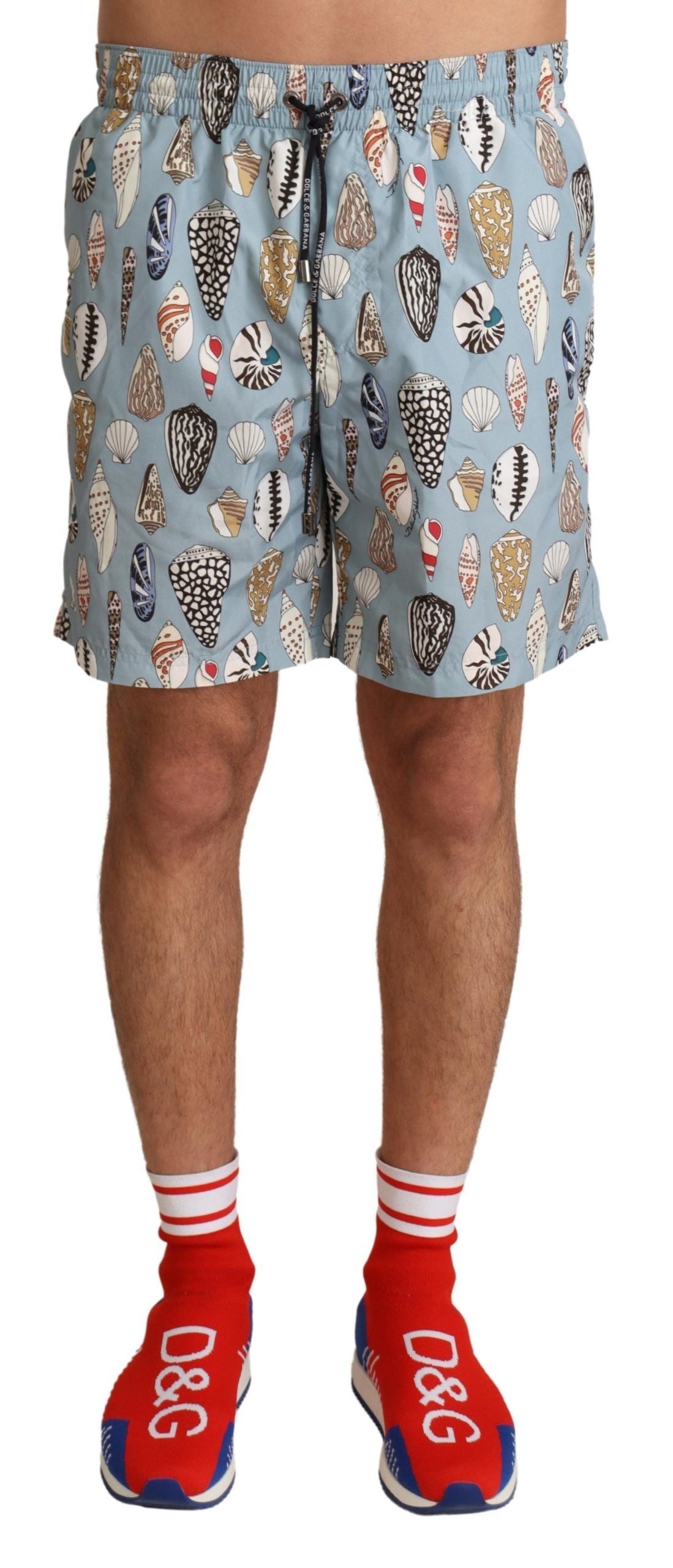 Dolce & Gabbana Elegante Badehose mit Muscheldruck