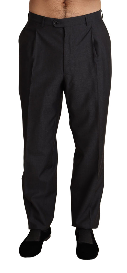 Dolce &amp; Gabbana Elegant Gray Skinny Dress Pants