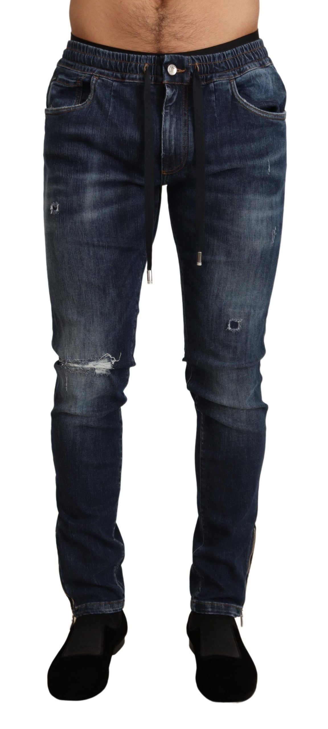 Dolce &amp; Gabbana Elegant dark blue skinny jeans