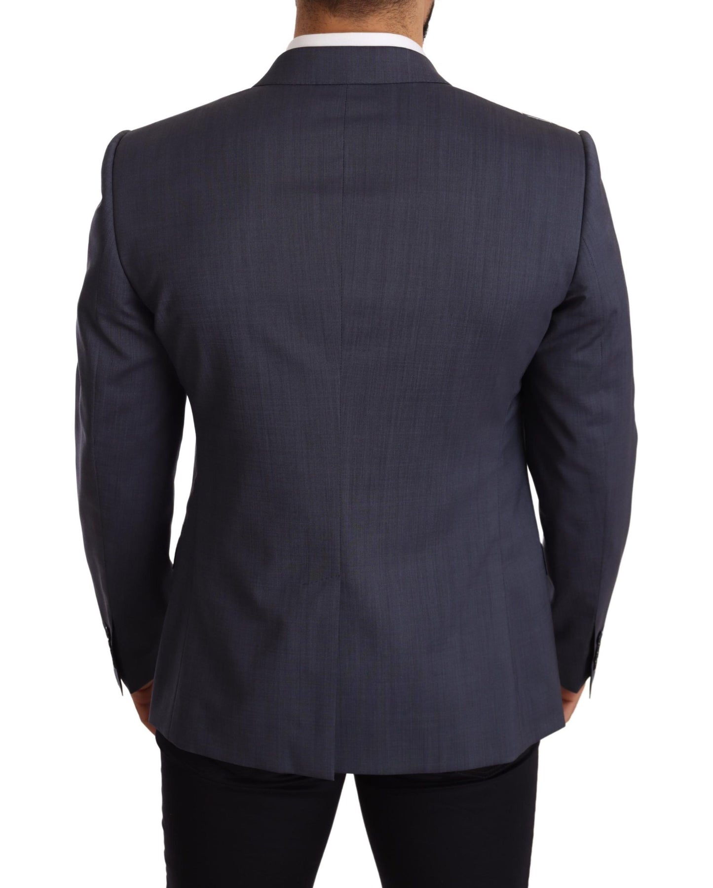 Dolce &amp; Gabbana Elegant blazer jacket in blue wool Martini