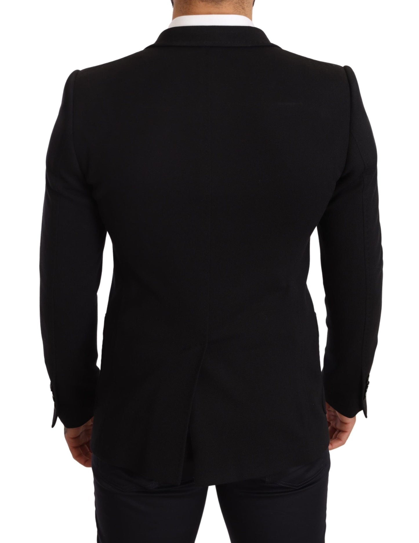 Dolce &amp; Gabbana Elegant, slim-fit blazer in black cotton