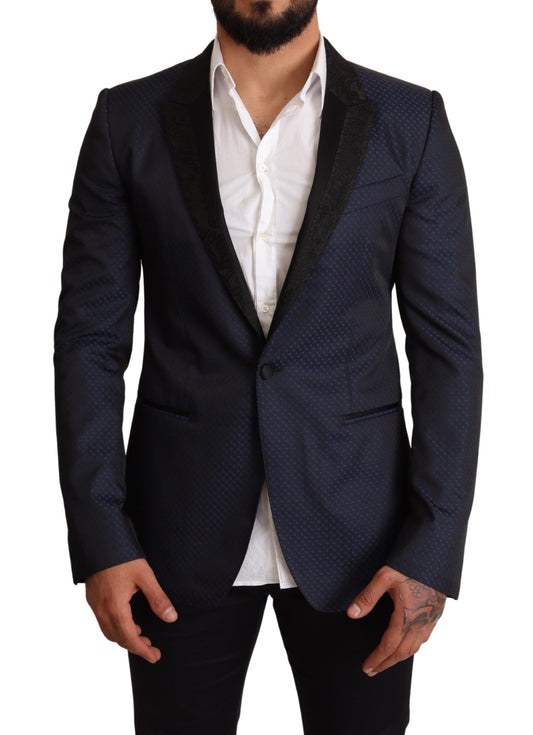 Dolce &amp; Gabbana Elegant blue martini blazer in slim fit