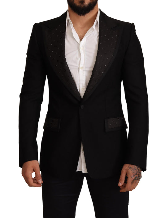 Dolce &amp; Gabbana Elegant, slim-fit black blazer jacket