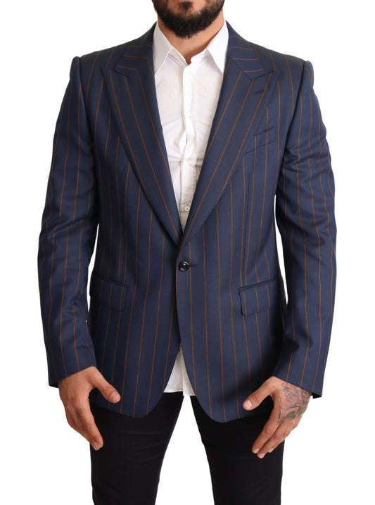 Dolce &amp; Gabbana Elegant, slim-fit blazer in striped wool