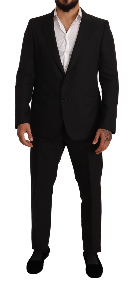 Dolce &amp; Gabbana Elegant Martini Slim Fit Suit Two Piece