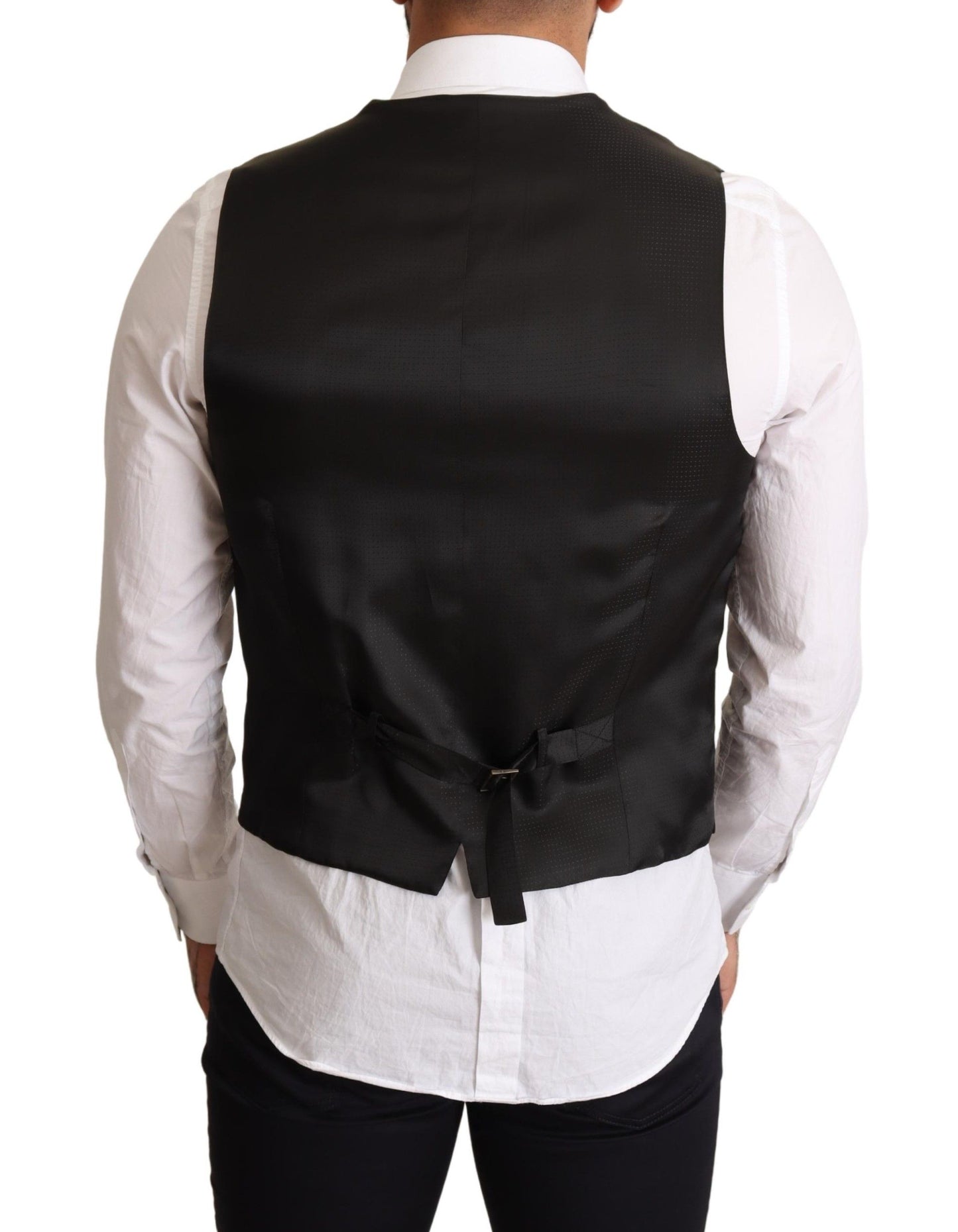 Dolce &amp; Gabbana Elegant Black Vest for Formal Occasions