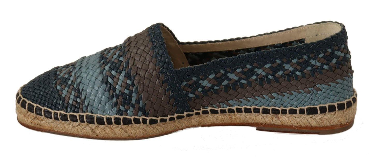 Dolce &amp; Gabbana Elegant espadrilles made of woven leather