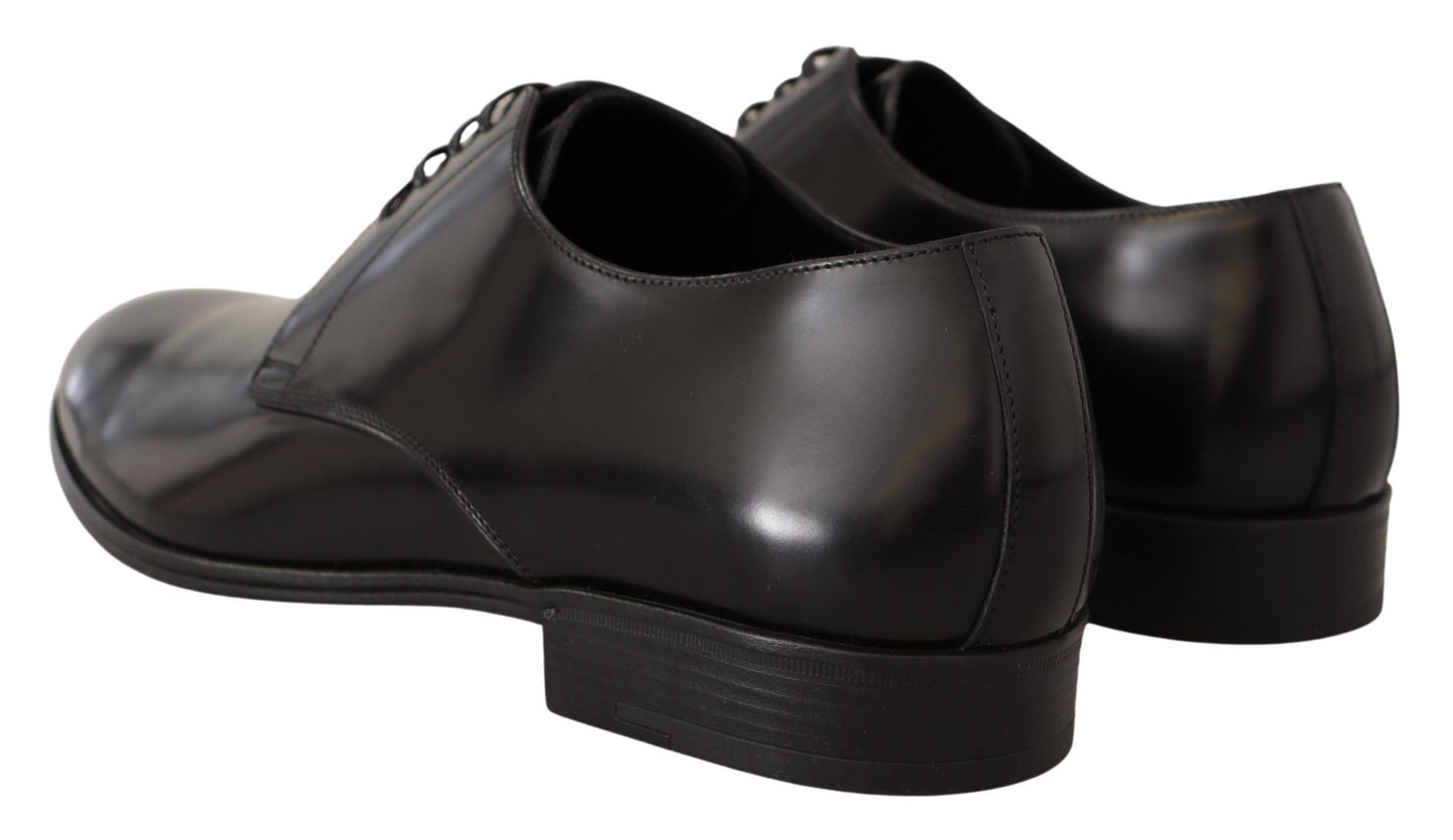 Dolce &amp; Gabbana Elegant Derby Shoes in Black Leather