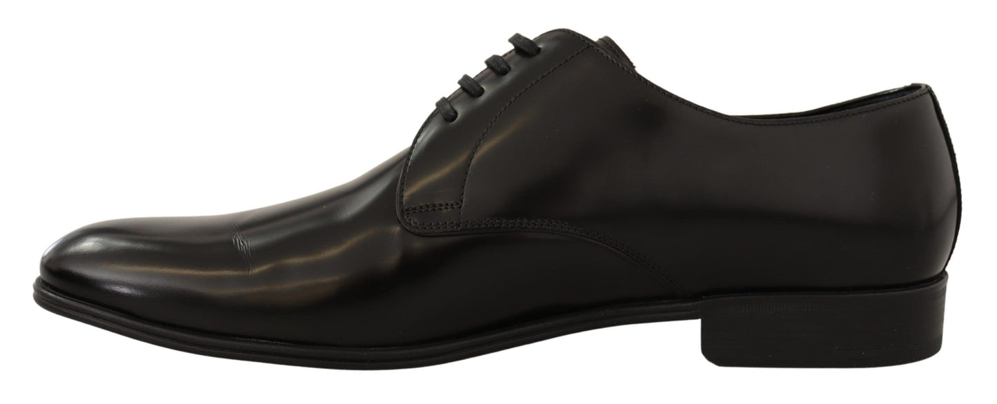 Dolce &amp; Gabbana Elegant Derby Shoes in Black Leather